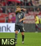 28.09.2024, Fussball 1. Bundesliga 2024/2025, 5. Spieltag,  FC Bayern Mnchen - Bayer 04 Leverkusen, in der Allianz-Arena Mnchen, Joshua Kimmich (FC Bayern Mnchen) nachdenklich.


