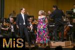 01.10.2024, Internationales Klassikfestival: Festival der Nationen 2024, im Kurhaus Bad Wrishofen im Unterallgu, Sonderkonzert mit Diana Damrau (Sopran). Tenor Thomas Blondelle, Dirigent: Ernst Theis, mit den Augsburger Philharmonikern.