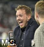 14.10.2024, Fussball UEFA Nations League 2024/25, Gruppe 3, 4.Spieltag, Deutschland - Niederlande, in der Allianz-Arena in Mnchen. Trainer Julian Nagelsmann (Deutschland) hat Spass