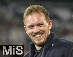 14.10.2024, Fussball UEFA Nations League 2024/25, Gruppe 3, 4.Spieltag, Deutschland - Niederlande, in der Allianz-Arena in Mnchen. Trainer Julian Nagelsmann (Deutschland) hat Spass