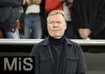 14.10.2024, Fussball UEFA Nations League 2024/25, Gruppe 3, 4.Spieltag, Deutschland - Niederlande, in der Allianz-Arena in Mnchen. Trainer Ronald Koeman (Niederlande) nachdenklich.