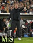 14.10.2024, Fussball UEFA Nations League 2024/25, Gruppe 3, 4.Spieltag, Deutschland - Niederlande, in der Allianz-Arena in Mnchen. Trainer Ronald Koeman (Niederlande) gestikuliert