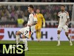 14.10.2024, Fussball UEFA Nations League 2024/25, Gruppe 3, 4.Spieltag, Deutschland - Niederlande, in der Allianz-Arena in Mnchen. Angelo Stiller (Deutschland) und Tim Kleindienst (Deutschland) 