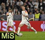 14.10.2024, Fussball UEFA Nations League 2024/25, Gruppe 3, 4.Spieltag, Deutschland - Niederlande, in der Allianz-Arena in Mnchen. Angelo Stiller (Deutschland) am Ball.