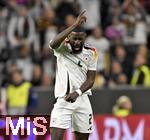 14.10.2024, Fussball UEFA Nations League 2024/25, Gruppe 3, 4.Spieltag, Deutschland - Niederlande, in der Allianz-Arena in Mnchen. Antonio Rdiger (Deutschland) unzufrieden