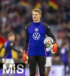 14.10.2024, Fussball UEFA Nations League 2024/25, Gruppe 3, 4.Spieltag, Deutschland - Niederlande, in der Allianz-Arena in Mnchen. Torwart Alexander Nbel (Deutschland) beim Aufwrmen 