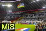 14.10.2024, Fussball UEFA Nations League 2024/25, Gruppe 3, 4.Spieltag, Deutschland - Niederlande, in der Allianz-Arena in Mnchen. Fanchoreografie: Abschied von vier DFB-Legenden,  Ilkay Gndogan (Manchester City), Torwart Manuel Neuer (FC Bayern Mnchen), Thomas Mller (FC Bayern Mnchen), Toni Kroos.