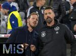 14.10.2024, Fussball UEFA Nations League 2024/25, Gruppe 3, 4.Spieltag, Deutschland - Niederlande, in der Allianz-Arena in Mnchen. v.li: Bundestrainer Julian Nagelsmann (Deutschland) mit Co-Trainer Sandro Wagner (Deutschland) 