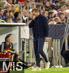 14.10.2024, Fussball UEFA Nations League 2024/25, Gruppe 3, 4.Spieltag, Deutschland - Niederlande, in der Allianz-Arena in Mnchen. Bundestrainer Julian Nagelsmann (Deutschland) nachdenklich 