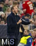 14.10.2024, Fussball UEFA Nations League 2024/25, Gruppe 3, 4.Spieltag, Deutschland - Niederlande, in der Allianz-Arena in Mnchen. Bundestrainer Julian Nagelsmann (Deutschland) in Rage