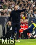 14.10.2024, Fussball UEFA Nations League 2024/25, Gruppe 3, 4.Spieltag, Deutschland - Niederlande, in der Allianz-Arena in Mnchen. Bundestrainer Julian Nagelsmann (Deutschland) in Rage