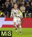 14.10.2024, Fussball UEFA Nations League 2024/25, Gruppe 3, 4.Spieltag, Deutschland - Niederlande, in der Allianz-Arena in Mnchen. Jonathan Burkardt (Deutschland) 