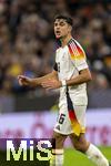 14.10.2024, Fussball UEFA Nations League 2024/25, Gruppe 3, 4.Spieltag, Deutschland - Niederlande, in der Allianz-Arena in Mnchen. Aleksandar Pavlovic (Deutschland) schreit