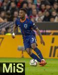 14.10.2024, Fussball UEFA Nations League 2024/25, Gruppe 3, 4.Spieltag, Deutschland - Niederlande, in der Allianz-Arena in Mnchen. Jorrel Hato (Niederlande) am Ball.