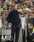 14.10.2024, Fussball UEFA Nations League 2024/25, Gruppe 3, 4.Spieltag, Deutschland - Niederlande, in der Allianz-Arena in Mnchen. Trainer Julian Nagelsmann (Deutschland) schreit