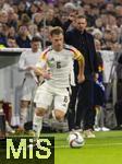 14.10.2024, Fussball UEFA Nations League 2024/25, Gruppe 3, 4.Spieltag, Deutschland - Niederlande, in der Allianz-Arena in Mnchen. v.l. Josua Kimmich (Deutschland) und Trainer Julian Nagelsmann (Deutschland) 