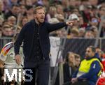 14.10.2024, Fussball UEFA Nations League 2024/25, Gruppe 3, 4.Spieltag, Deutschland - Niederlande, in der Allianz-Arena in Mnchen. Trainer Julian Nagelsmann (Deutschland) gestikuliert.