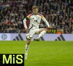 14.10.2024, Fussball UEFA Nations League 2024/25, Gruppe 3, 4.Spieltag, Deutschland - Niederlande, in der Allianz-Arena in Mnchen. Maximilian Mittelstdt (Deutschland) am Ball.