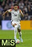 14.10.2024, Fussball UEFA Nations League 2024/25, Gruppe 3, 4.Spieltag, Deutschland - Niederlande, in der Allianz-Arena in Mnchen. Kevin Schade (Deutschland) am Ball.