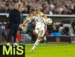 14.10.2024, Fussball UEFA Nations League 2024/25, Gruppe 3, 4.Spieltag, Deutschland - Niederlande, in der Allianz-Arena in Mnchen. Josua Kimmich (Deutschland) am Ball.