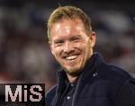 14.10.2024, Fussball UEFA Nations League 2024/25, Gruppe 3, 4.Spieltag, Deutschland - Niederlande, in der Allianz-Arena in Mnchen. Trainer Julian Nagelsmann (Deutschland) lacht.