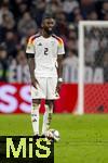 14.10.2024, Fussball UEFA Nations League 2024/25, Gruppe 3, 4.Spieltag, Deutschland - Niederlande, in der Allianz-Arena in Mnchen. Antonio Rdiger (Deutschland) lchelt.