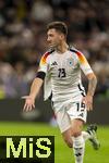 14.10.2024, Fussball UEFA Nations League 2024/25, Gruppe 3, 4.Spieltag, Deutschland - Niederlande, in der Allianz-Arena in Mnchen. Angelo Stiller (Deutschland) spurtet.