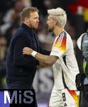 14.10.2024, Fussball UEFA Nations League 2024/25, Gruppe 3, 4.Spieltag, Deutschland - Niederlande, in der Allianz-Arena in Mnchen. v.l. Trainer Julian Nagelsmann (Deutschland) und Robert Andrich (Deutschland) 