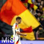 14.10.2024, Fussball UEFA Nations League 2024/25, Gruppe 3, 4.Spieltag, Deutschland - Niederlande, in der Allianz-Arena in Mnchen. Josua Kimmich (Deutschland) jubelt.