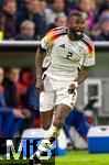 14.10.2024, Fussball UEFA Nations League 2024/25, Gruppe 3, 4.Spieltag, Deutschland - Niederlande, in der Allianz-Arena in Mnchen. Antonio Rdiger (Deutschland) spurtet und brllt.