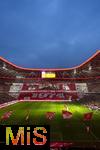 19.10.2024, Fussball 1. Bundesliga 2024/2025, 7. Spieltag,  FC Bayern Mnchen - VfB Stuttgart, in der Allianz-Arena Mnchen, Groe Fan-Choreografie der Bayernfans in der Sdkurve, mit Bildern von historischen Europapokal-Momenten, mit Gerd Mller, Franz Bulle Roth,  Uli Hoene (FC Bayern Mnchen, Hoeness), Franz Beckenbauer, und anderen, 


