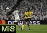 22.10.2024, Fussball UEFA Champions League 2024/2025, 3.Spieltag, Real Madrid - Borussia Dortmund, im Estadio Santiango Bernabeu in Madrid (Spanien), v.l. Antonio Rdiger (Real Madrid) gegen Serhou Guirassy (Borussia Dortmund) 


