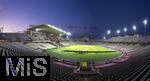 23.10.2024, Fussball UEFA Champions League 2024/2025, 3.Spieltag, FC Barcelona - FC Bayern Mnchen, im Estadi Olimpic Lluis Companys (Barcelona). Stadionansicht vor dem Spiel.


