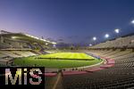 23.10.2024, Fussball UEFA Champions League 2024/2025, 3.Spieltag, FC Barcelona - FC Bayern Mnchen, im Estadi Olimpic Lluis Companys (Barcelona).
Stadionbersicht, Totale, bersicht, Vogelperspektive, Innenansicht, .

