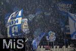 29.10.2024, Fussball DFB-Pokal 2024/2025, 2.Runde, FC Augsburg - FC Schalke 04, in der WWK-Arena Augsburg. Fans Schalke im Gsteblock in guter Stimmung 

