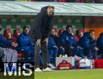 10.11.2024, Fussball 1. Bundesliga 2024/2025, 10. Spieltag, FC Augsburg - TSG 1899 Hoffenheim, in der WWK-Arena Augsburg, Trainer Pellegrino Matarazzo (Hoffenheim) fassungslos am Spielfeldrand 