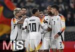 16.11.2024, Fussball UEFA Nations League 2024/25, Gruppe 3, 5.Spieltag, Deutschland - Bosnien-Herzegowina, im Europa-Park-Stadion (Freiburg) Kai Havertz (Deutschland) jubelt mit seinen Mitspielern ber das 3:0