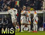 16.11.2024, Fussball UEFA Nations League 2024/25, Gruppe 3, 5.Spieltag, Deutschland - Bosnien-Herzegowina, im Europa-Park-Stadion (Freiburg), Einwechslung, Felix Nmecha (Deutschland), fr Robert Andrich (Deutschland), Leroy Sane (Deutschland), Serge Gnabry (Deutschland) 