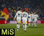 16.11.2024, Fussball UEFA Nations League 2024/25, Gruppe 3, 5.Spieltag, Deutschland - Bosnien-Herzegowina, im Europa-Park-Stadion (Freiburg), Torjubel Tim Kleindienst (Deutschland) und Benjamin Henrichs (Deutschland) 