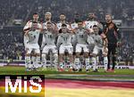 16.11.2024, Fussball UEFA Nations League 2024/25, Gruppe 3, 5.Spieltag, Deutschland - Bosnien-Herzegowina, im Europa-Park-Stadion (Freiburg) Mannschaftsfoto hintere Reihe v.l. Kai Havertz (Deutschland), Robert Andrich (Deutschland), Tim Kleindienst (Deutschland), Jonathan Tah (Deutschland), Antonio R�diger (Deutschland) und Torwart Oliver Baumann (Deutschland) Vordere Reihe v.l. Pascal Gross (Deutschland), Maximilian Mittelst�dt (Deutschland), Florian Wirtz (Deutschland), Jamal Musiala (Deutschland) und Joshua Kimmich (Deutschland) 