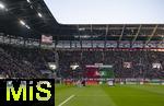 30.11.2024, Fussball 1. Bundesliga 2024/2025, 12. Spieltag, FC Augsburg - VfL Bochum, in der WWK-Arena Augsburg, Fans Augsburg mit Choreografie beim Einlaufen CONCORDIA AUGSBURG 