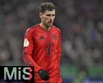 03.12.2024, Fussball DFB-Pokal 2024/2025, Achtelfinale, FC Bayern Mnchen - Bayer Leverkusen, in der Allianz-Arena Mnchen.   Leon Goretzka (FC Bayern Mnchen) ist enttuscht,


