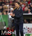 03.12.2024, Fussball DFB-Pokal 2024/2025, Achtelfinale, FC Bayern Mnchen - Bayer Leverkusen, in der Allianz-Arena Mnchen. Trainer Xabi Alonso (Leverkusen) in Rage