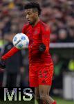 03.12.2024, Fussball DFB-Pokal 2024/2025, Achtelfinale, FC Bayern Mnchen - Bayer Leverkusen, in der Allianz-Arena Mnchen. Kingsley Coman (FC Bayern Mnchen) am Ball 