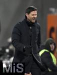 14.12.2024, Fussball 1. Bundesliga 2024/2025, 14. Spieltag, FC Augsburg - Bayer Leverkusen, in der WWK-Arena Augsburg, Trainer Xabi Alonso (Leverkusen) un Rage
 

