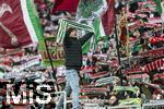 14.12.2024, Fussball 1. Bundesliga 2024/2025, 14. Spieltag, FC Augsburg - Bayer Leverkusen, in der WWK-Arena Augsburg, Fans FCA