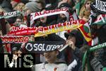 14.12.2024, Fussball 1. Bundesliga 2024/2025, 14. Spieltag, FC Augsburg - Bayer Leverkusen, in der WWK-Arena Augsburg, Fans FCA