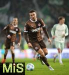 14.12.2024, Fussball 1. Bundesliga 2024/2025, 14. Spieltag, FC St. Pauli - Werder Bremen, im Millerntor-Stadion Hamburg. Hauke Wahl (FC St. Pauli)


