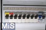 15.12.2024, Mindelheim im Unterallgu,  berstromschutzeinrichtung in einer Elektrotechnik Hausinstallation, 