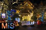 17.12.2023, Adventszeit: weihnachtliche Dekoration am Hotel Gasthof Adler Bad Wrishofen (Unterallgu)